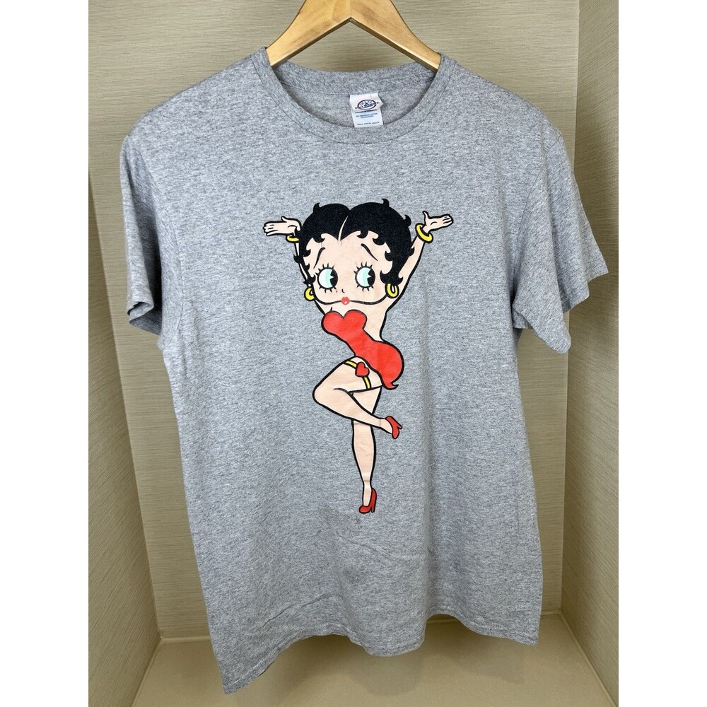 Vintage Betty Boop Graphic T Shirt Size M Delta Pro Weight Tag